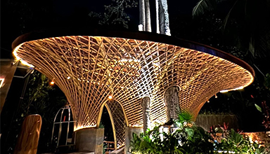 竹构筑和竹结构：可持续发展与环保的未来方向  竹建筑 竹屋 竹房子 原竹建筑